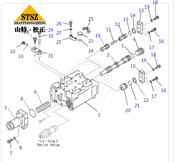 HD785-7阀总成  Valve Assembly702-21-02700,进口原厂件