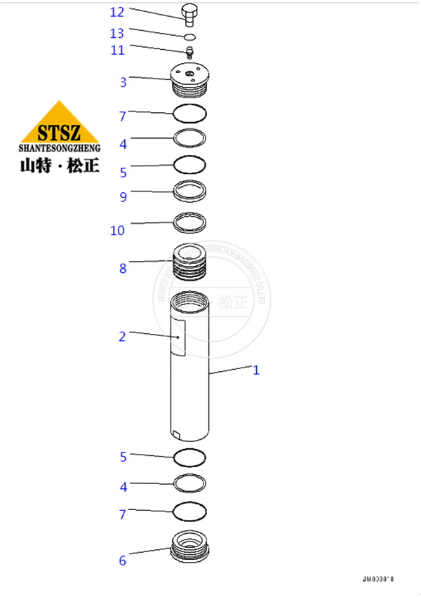 HD465-7R  HD605-7E0 HD605-7R蓄能器ACCUMULATOR ASS'Y 569-43-80100