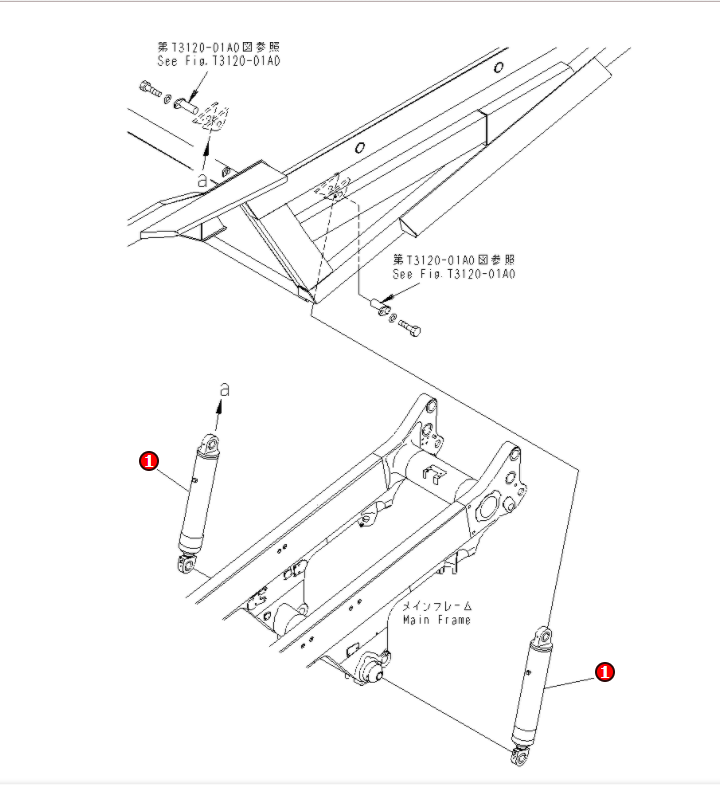 小松自卸车HD465-7提升油缸707-09-00061、707-09-00060