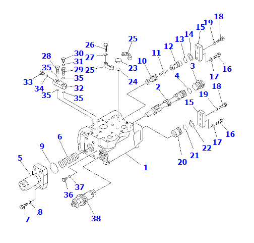 小松HD785-7 DEMAND VALVE 702-21-02600,小松原装进口配件,小松HD785全车配件齐全