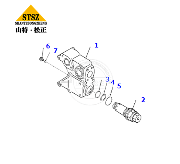 HD785-7阀总成  Valve Assembly701-37-27000,进口原厂件