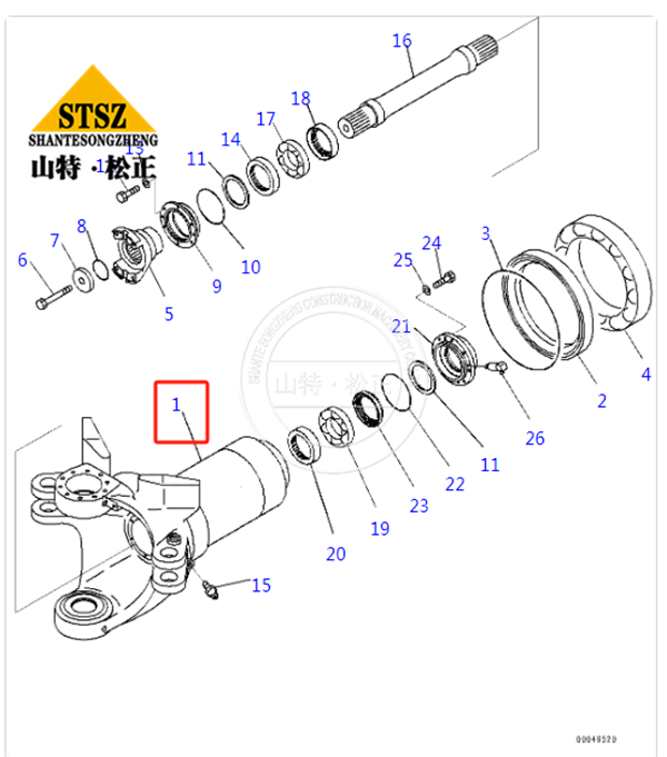 HM400-2/1/3R/2R支架HITCH FRAME56B-46-23110,进口自卸车配件