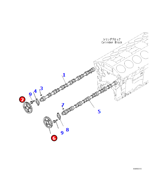 小松发动机件|小松SAA12V140E-3凸轮轴齿轮6215-41-1130 6215-41-1120