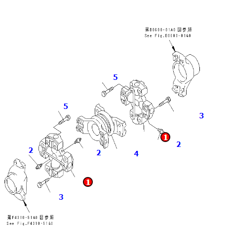 WA500-3十字轴425-20-11620,小松配件大全