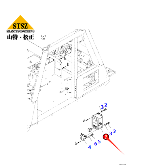 HD325-7转向柱开关569-06-86720,小松自卸车配件