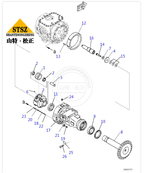 WA470-6 WA470-7终传动FINAL DRIVE 421-22-32071