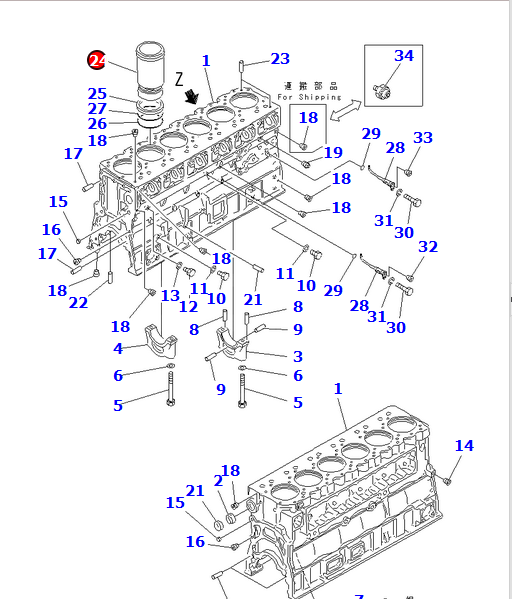 矿山装载机配件WA700-3活塞6162-35-2120 适用于SAA6D170E发动机