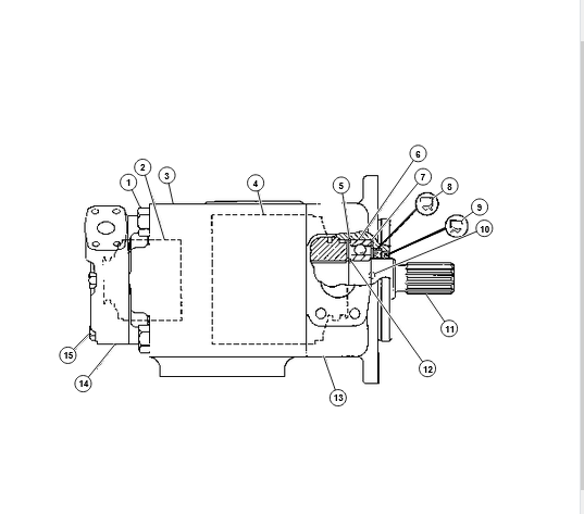 轮式推土机657G 叶片泵1U3969 PUMP GP-VANE