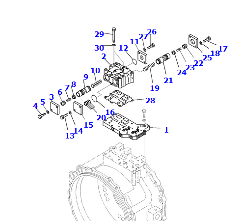 进口D375推土机配件 阀总成195-13-86031 Valve Assembly