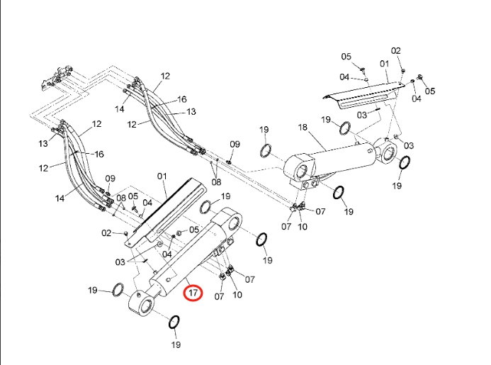 CYL.;OUTRIGGER 4640606 - Hitachi