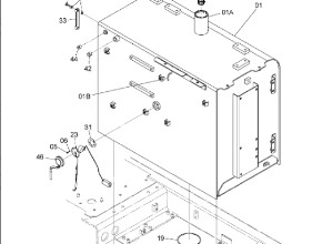 Hitachi excavator accessories  YA60002379   FUELTANK_Бак топливный