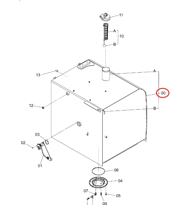 5011851TANK;FUEL_ТОПЛИВНЫЙ БАК ZX330-5G