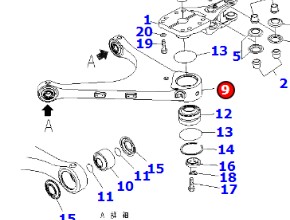 进口HD785自卸车 561-40-81111 ARM,L.H