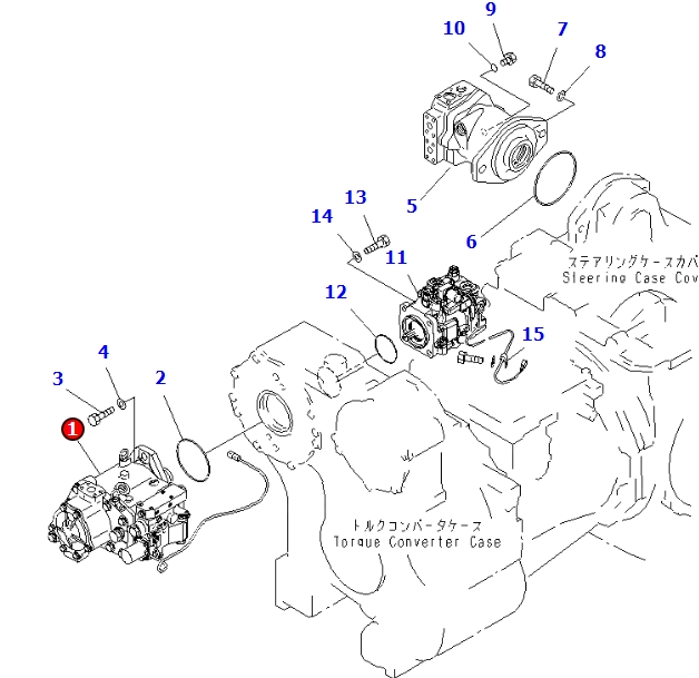 D65 PUMP ASS'Y 708-1L-00360