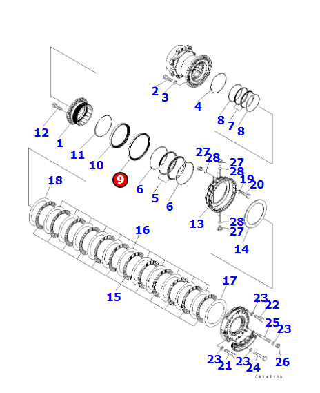 进口自卸车HD605配件568-33-11511油封-济宁山特松正工程机械