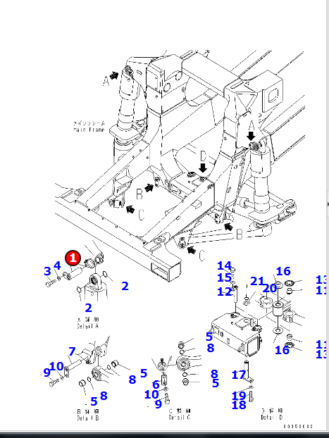 进口自卸车HD785配件561-40-81540销轴-济宁山特松正工程机械
