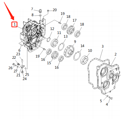 供应进口挖掘机PC1250-7动力输出机构21N-38-00034原厂原装配件