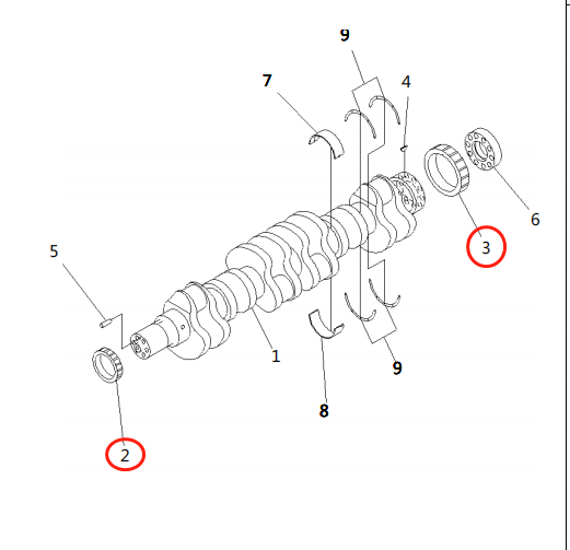 供应曲轴齿6240-31-1511 / 6240-31-1410原厂发动机配件，适用于进口PC1250-7