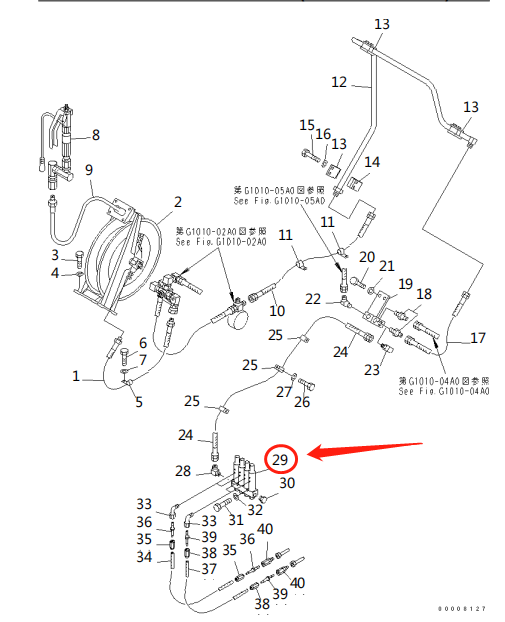 喷油器（INJECTOR ASS'Y）561-95-37450原厂原装配件，适用于进口挖掘机PC1250-7