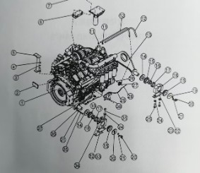 国产大型推土机SD90配件1189-01-10000发动机支架-济宁山特松正工程机械