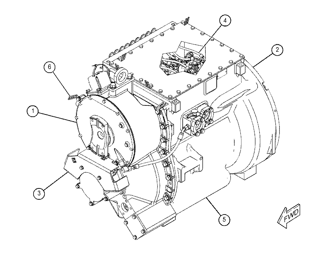 进口HM350-2,进口HM400-2变速箱总成56B-13-20002