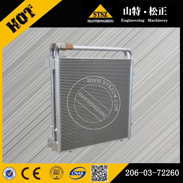 广西南宁进口配件现货PC220-7挖机机油散热器 206-03-72260