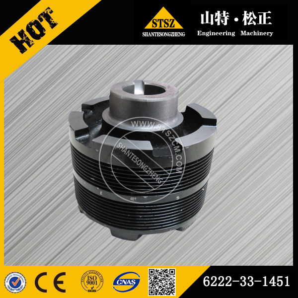 西藏日喀则市进口配件专卖PC300-7张紧皮带轮6222-33-1451