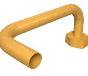 Caterpillar Dump Truck 777D cooler tube Assembly 8X-8032, hard tube