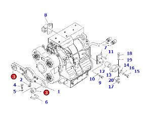  Mine dump truck HD465-7 transmission connector 515-50-11731