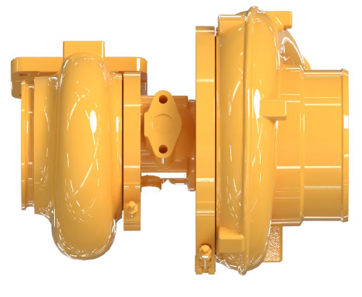 卡特船用发动机C18涡轮增压器542-0203/542-0202，基本涡轮总成，卡特原装配件