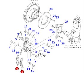  Mine card HD405-6 brake pad 566-32-05221, friction plate assembly