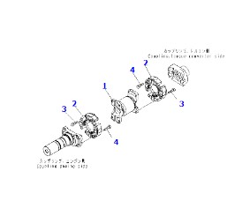  dump truck HD785-7 propeller shaft 561-20-71000, mining card accessories