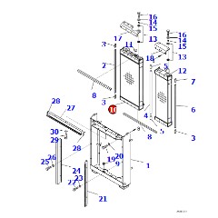 进口水箱14X-03-51111适用于 D65PX-16、D65EX等机型