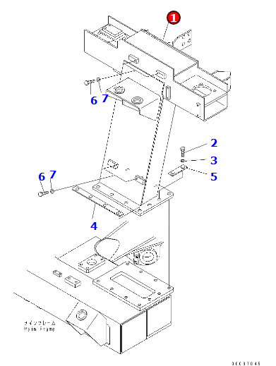 矿用自卸车HD405-7 壳体566-89-88510