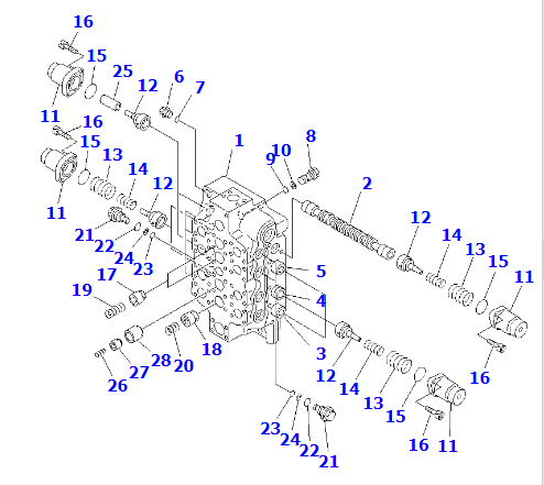 阀总成 709-14-93500 Valve assembly 适用进口挖机PC1250SP-8