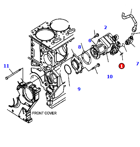 发动机燃油泵6560-71-1202 适用于进口发动机6D170