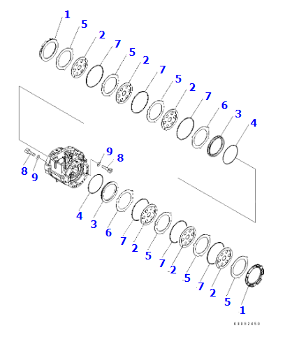 轮式装载机WA380-6 前桥总成423-22-30011 423-22-30061