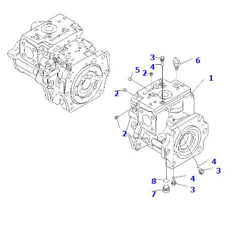 进口矿用车HM350-2R齿轮泵 705-95-07091