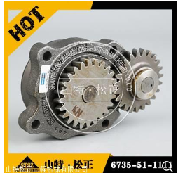 进口挖机PC400-8发动机6D125油泵总成6251-51-1001