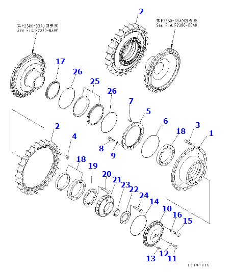 推土机D475A-3 终传动总成195-27-00407