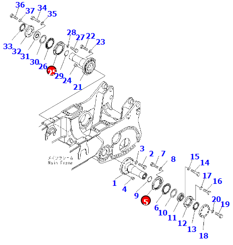 齿轮总成198-50-52231适用于推土机D475A-3