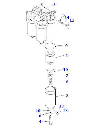 过滤器总成21N-62-31201适用挖机PC1250-5