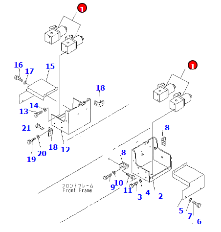 电磁阀总成235-834-1203 日本平地机GD825A-2E0