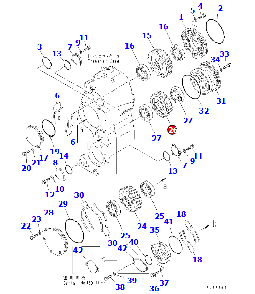 齿轮426-15-13234 适用进口装载机WD600-3