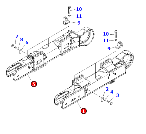底座框架21T-30-32212 适用矿山挖机PC2000-8