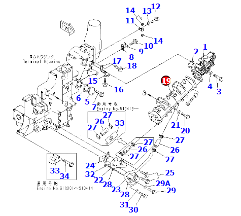 水箱冷却器6245-61-7101 适用发动机SAA6D170E