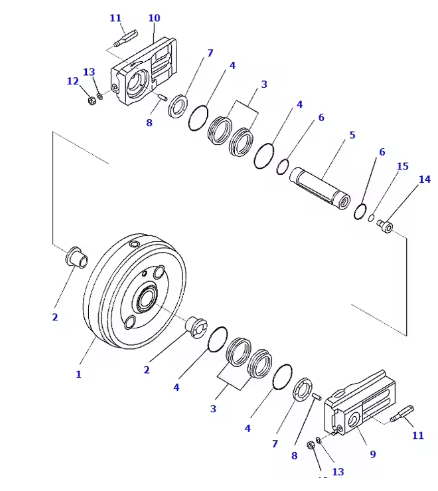惰轮总成21N-30-00112 21N-30-00112用于挖掘机PC1250-11