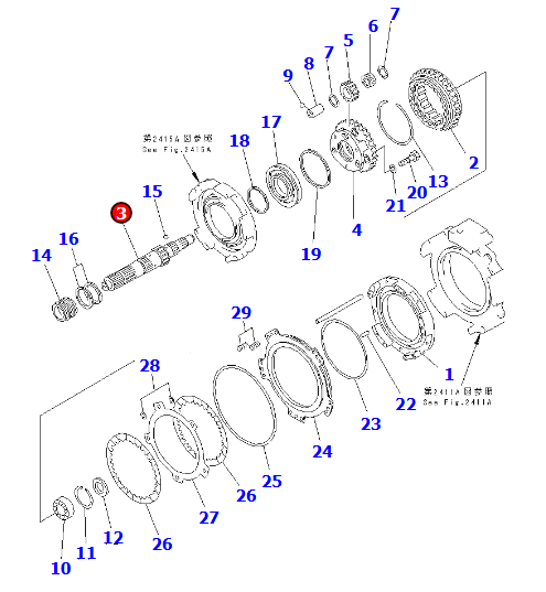 轴承234-15-22120 适用平地机GD825A-2EO