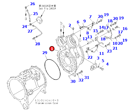 壳体235-15-11813 适用矿山平地机GD825A-2EO