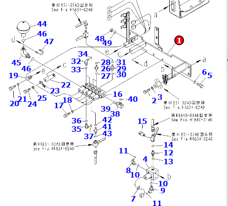 支架21M-62-21490 适用挖机PC600LC-8R